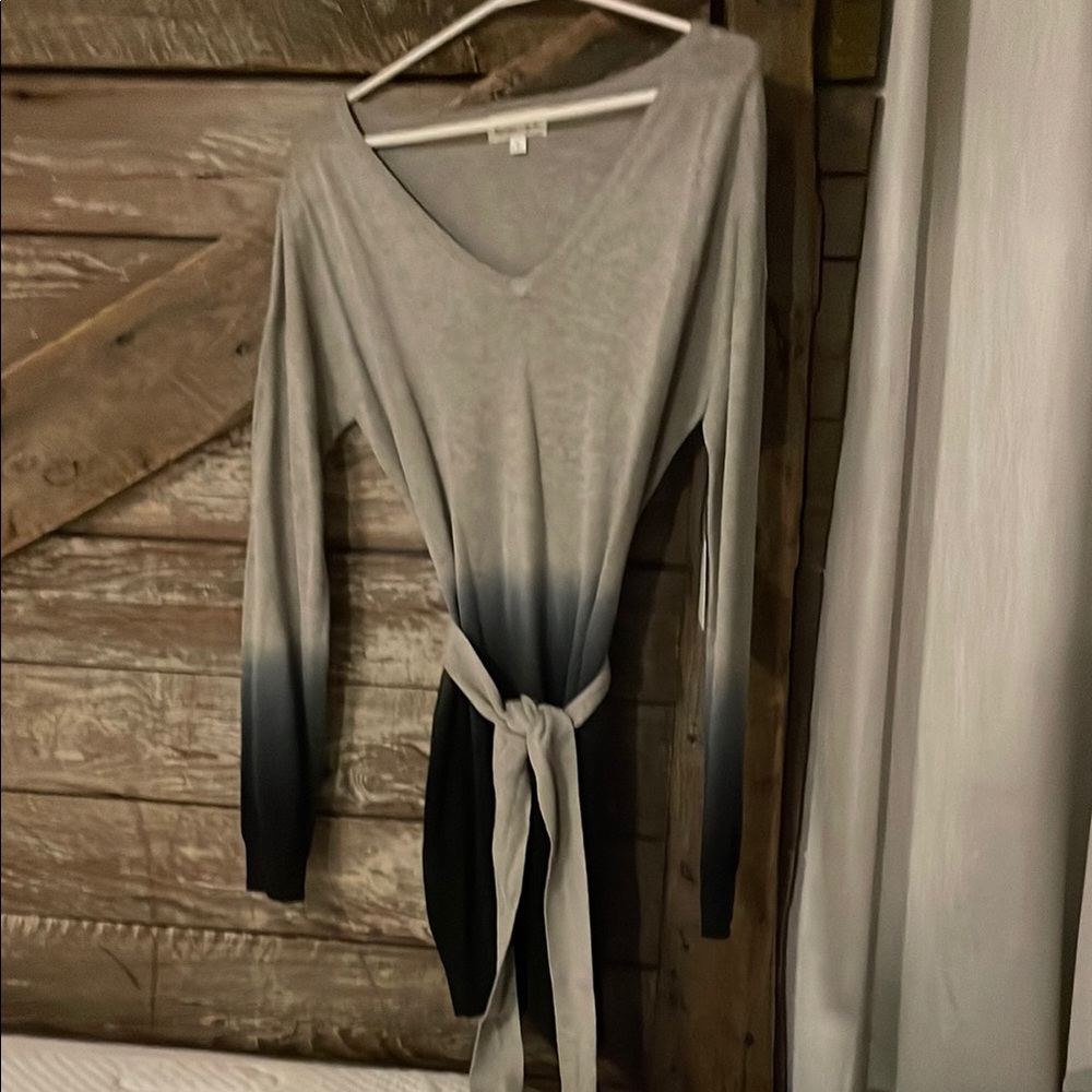 Whiteroom + Cactus Ombre Long Sleeve Dress